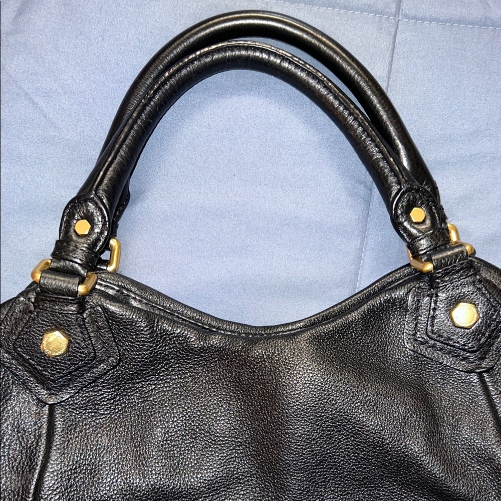Marc Jacobs Black Tote with Gold Accents - Picture 5 of 12